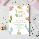 Search for two rex birthday invitations Cute