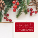 Search for handwritten return address labels Red