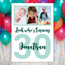 Search for green 30th birthday invitations Script