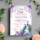 Search for wisteria wedding save the dates Lavender