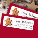 Search for gingerbread man return address labels Whimsical