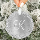 Search for gray christmas tree decorations For her