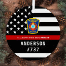 Search for firefighter christmas tree decorations Thin red line