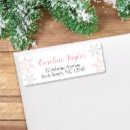 Search for pink and silver return address labels Winter baby shower