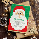 Search for funny santa christmas invitations Xmas