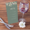Search for blush and sage green wedding menus For her
