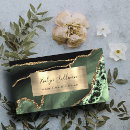 Search for green and gold business cards Beauty salon
