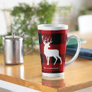 Search for red and white plaid mugs Deer