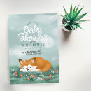 Search for fox baby boy shower invitations Blue