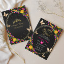 Search for butterfly on black invitations Mexican spanish latina