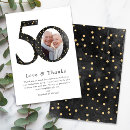 Search for 50th anniversary thank you cards Typography