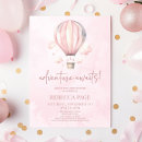 Search for adventure baby shower invitations Hot air balloon