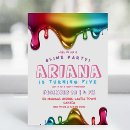 Search for slime invitations Glow slime party