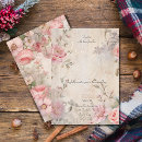 Search for elegant vintage shabby chic wedding invitations Pink