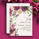 Search for gold 30th birthday invitations Floral