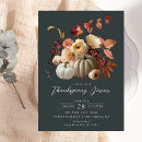 Search for floral thanksgiving invitations Fall autumn