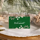 Search for christmas bridal party proposal cards Bride