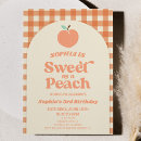 Search for orange fruit invitations Sweet as a peach