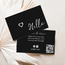 Search for hello business cards Informal casual hello