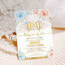 Search for twins gender reveal invitations Boy or girl