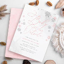 Search for snowflakes baby shower invitations Watercolor