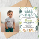 Search for tiger party invitations Wild one