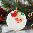 Search for vintage santa christmas tree decorations Jolly