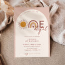 Search for boho rainbow 1st birthday invitations Sunshine