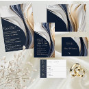 Search for abstract art wedding invitations Blue