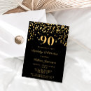 Search for gold 90th birthday invitations Golden