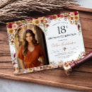 Search for floral 18th birthday invitations Rustic