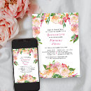 Search for peach and green birthday invitations Elegant