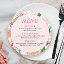 Search for pink and gold menus Chic