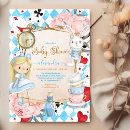 Search for alice in wonderland baby shower invitations Fairytale