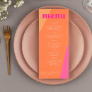 Search for retro wedding menus Modern
