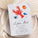 Search for lobster invitations Watercolor
