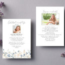 Search for blue funeral invitations Forever in our hearts