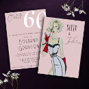 Search for 60 and fabulous surprise party invitations Pink