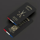 Search for red white blue business cards Barber