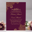 Search for plum and gold wedding invitations Walima