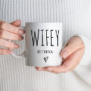 Search for wifey coffee mugs Mr and mrs