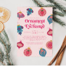 Search for ornament exchange invitations Pink