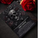 Search for skull bridal shower invitations Dark
