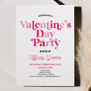 Search for pink seasonal invitations Valentine's day party