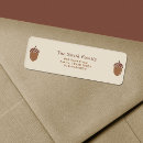 Search for acorn return address labels Fall