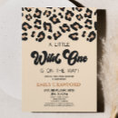 Search for leopard baby shower invitations A little wild one