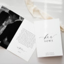 Search for modern vows wedding stationery Bride groom vows