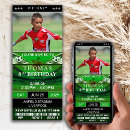 Search for football ticket birthday invitations Soccer