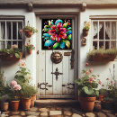 Search for stained glass window decals Cling