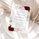 Search for maroon and gold wedding invitations Burgundy red maroon